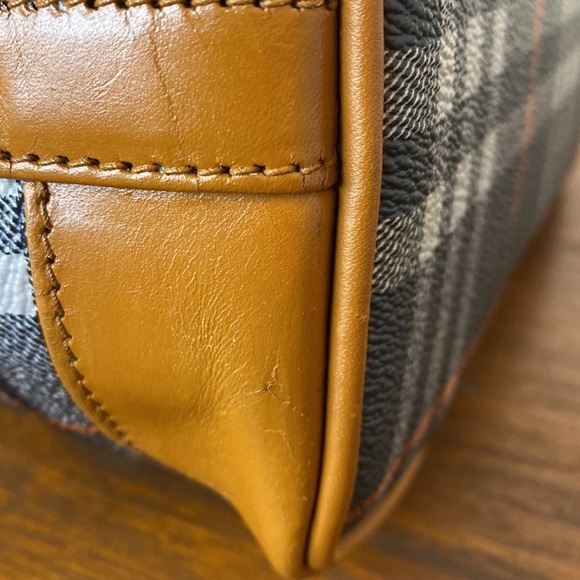 Burberry Bucket Bag coated canvas navy blue Haymarket pattern - Picture 10 of 14